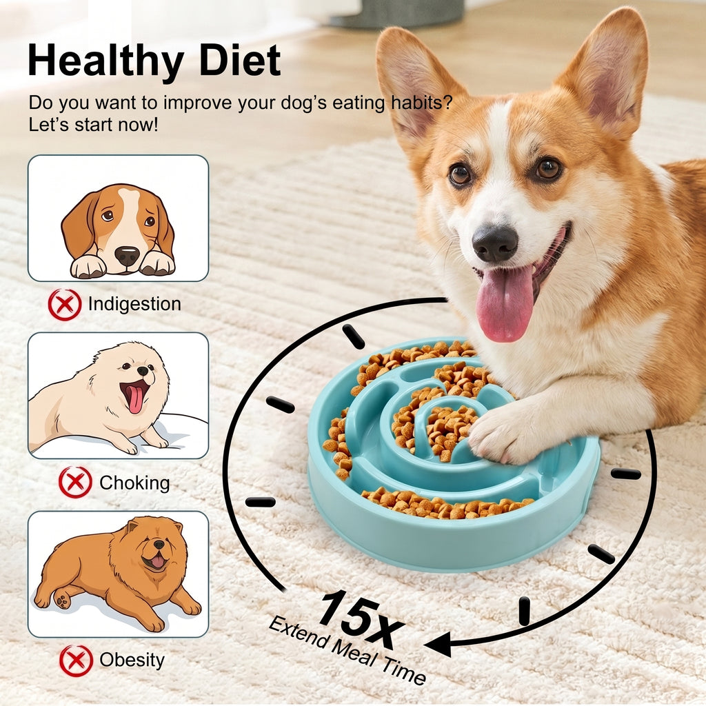 The Ripple Anti-Gulp Slow Feeder Bowl